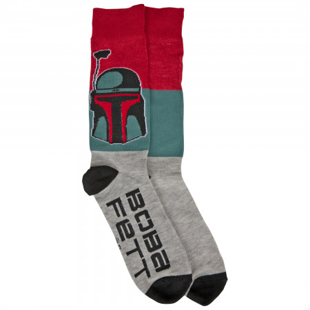 Star Wars Boba Fett Portrait Crew Socks